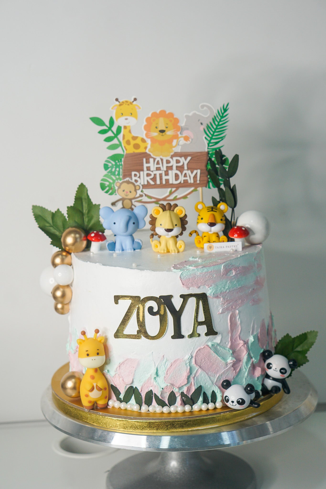 Whimsical Animal Cake