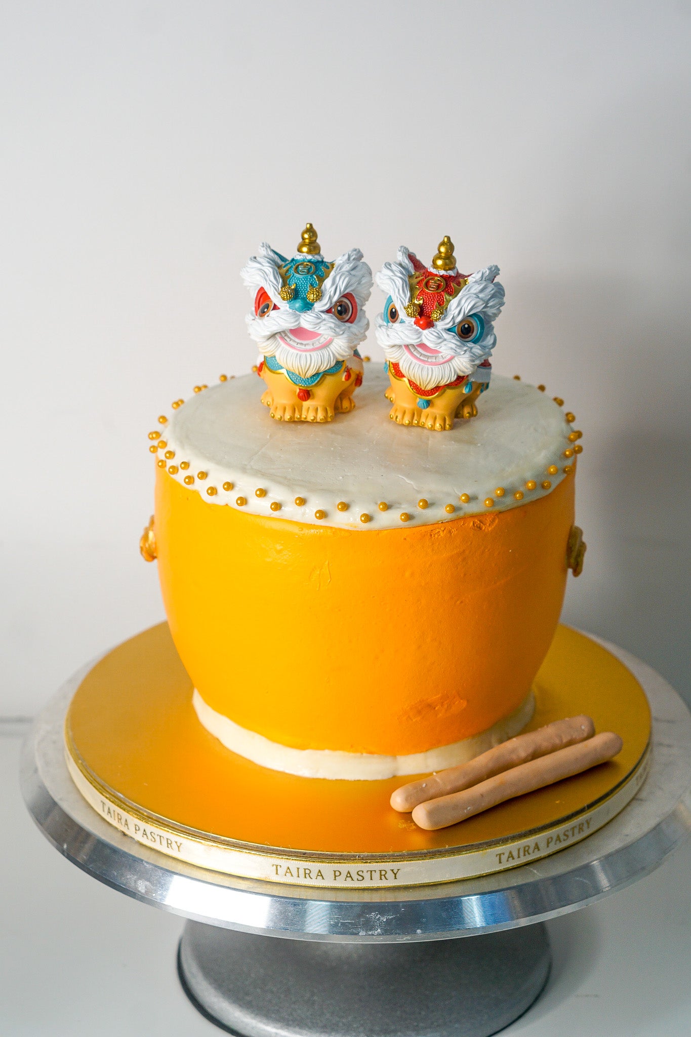Lion Dance Drum Cake