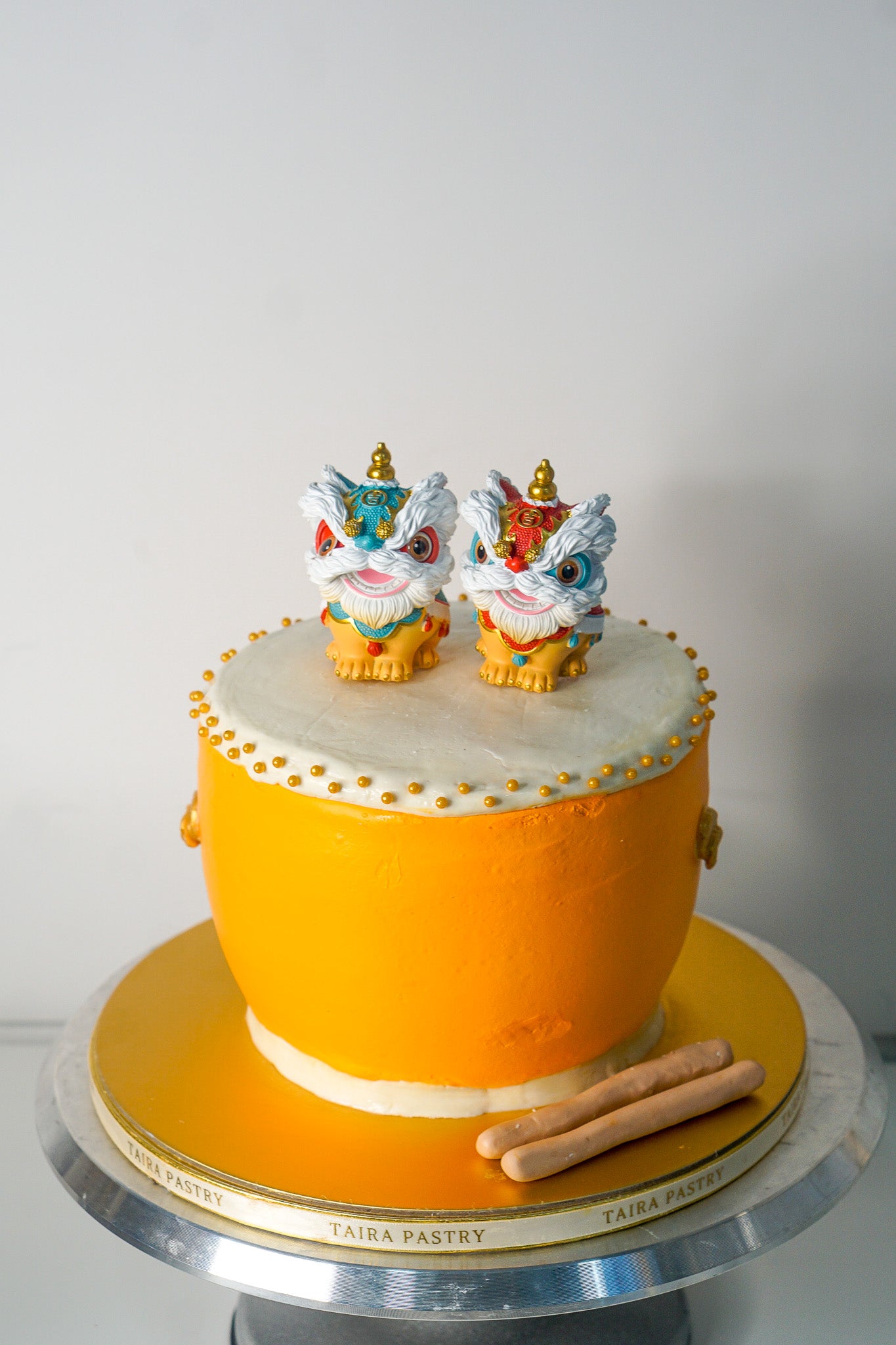 Lion Dance Drum Cake