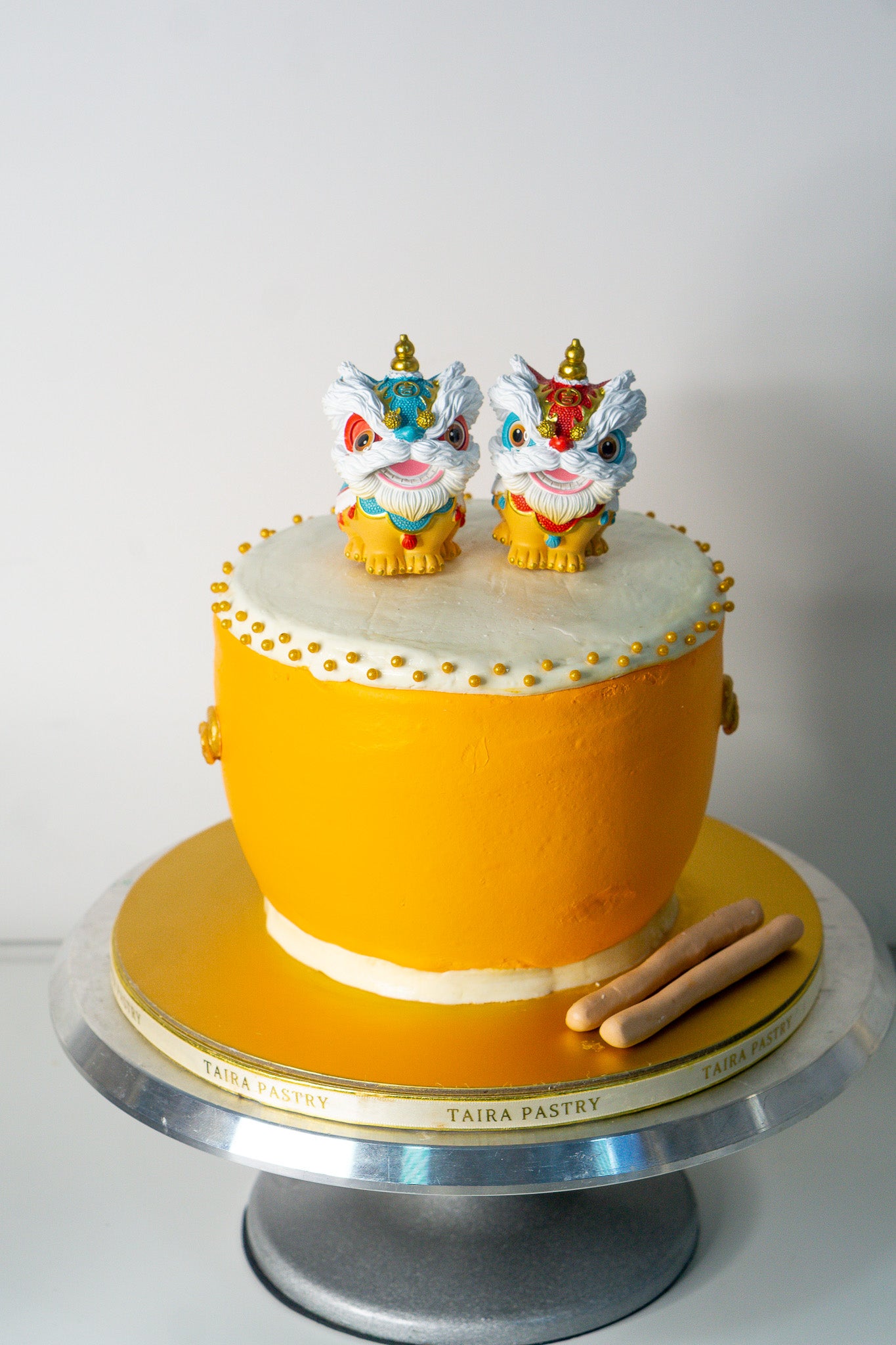 Lion Dance Drum Cake