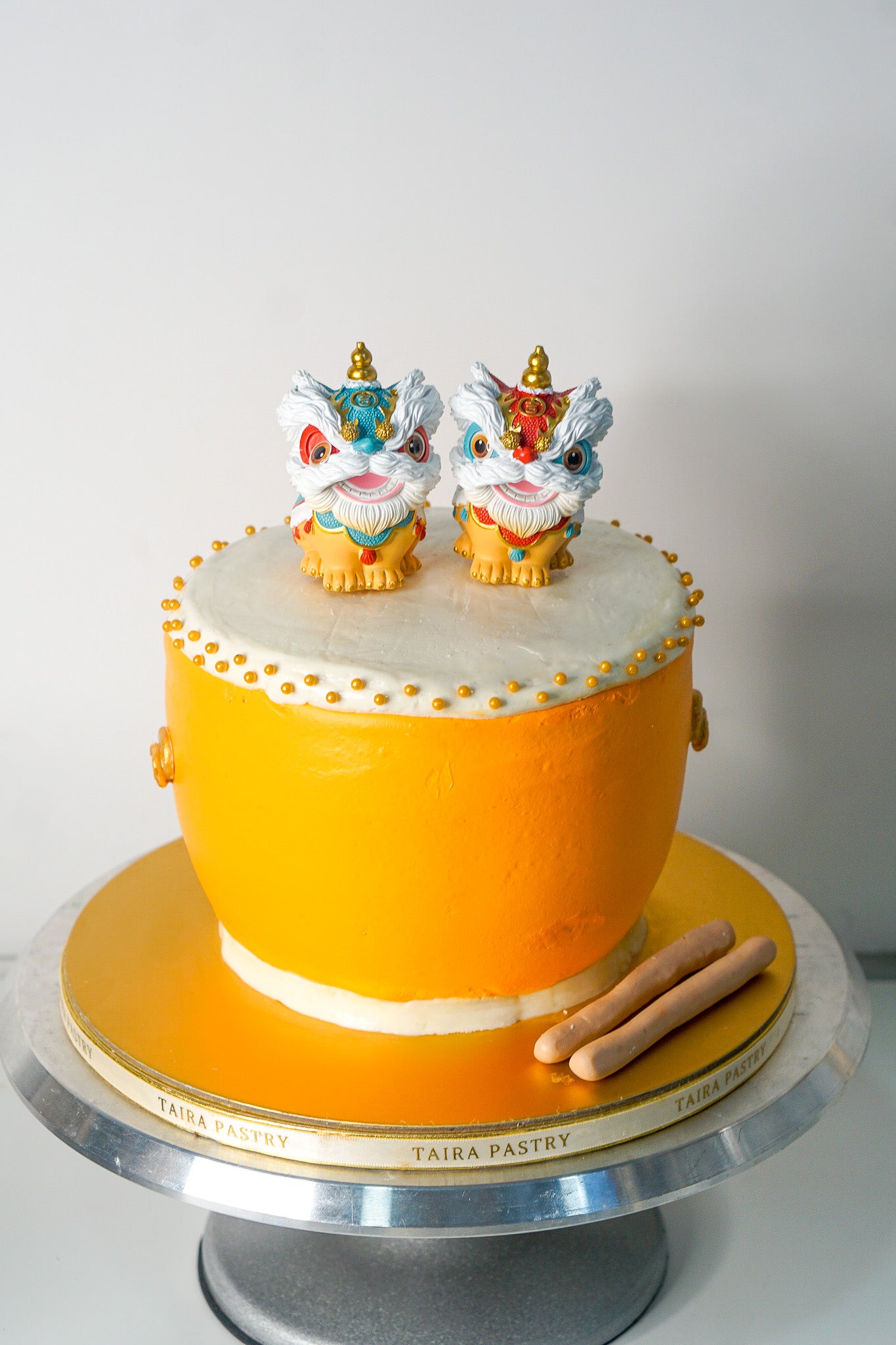 Lion Dance Drum Cake