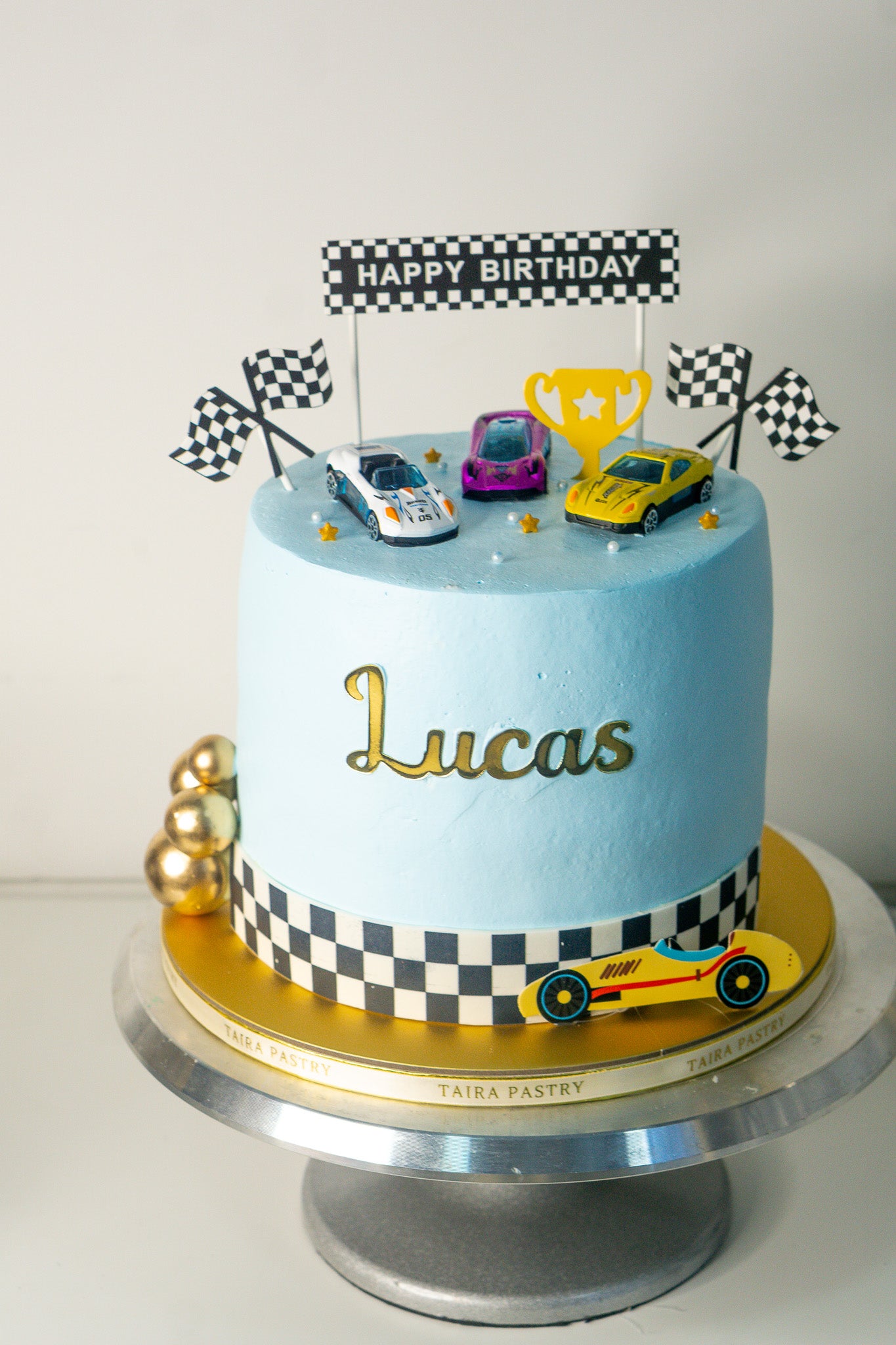 Vibrant Race Car Cake