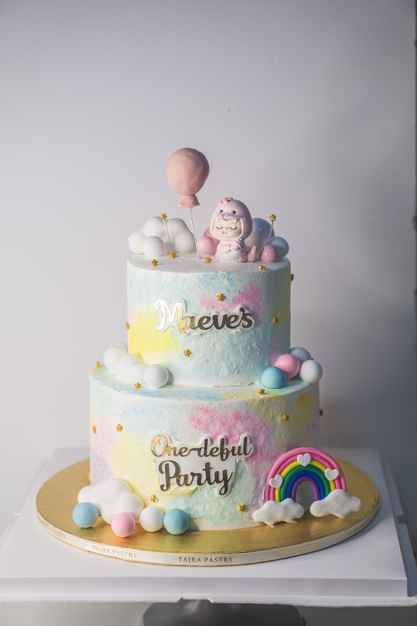 Rainbow Baby Zodiac Cake