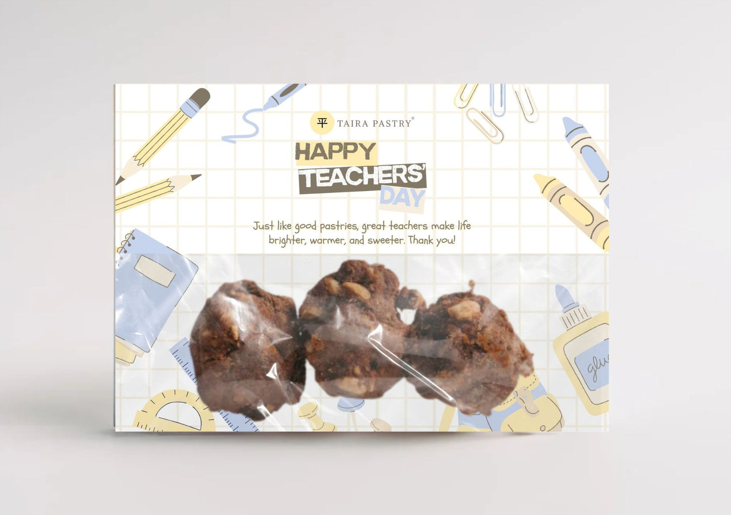 Teacher's Day Card Cookies