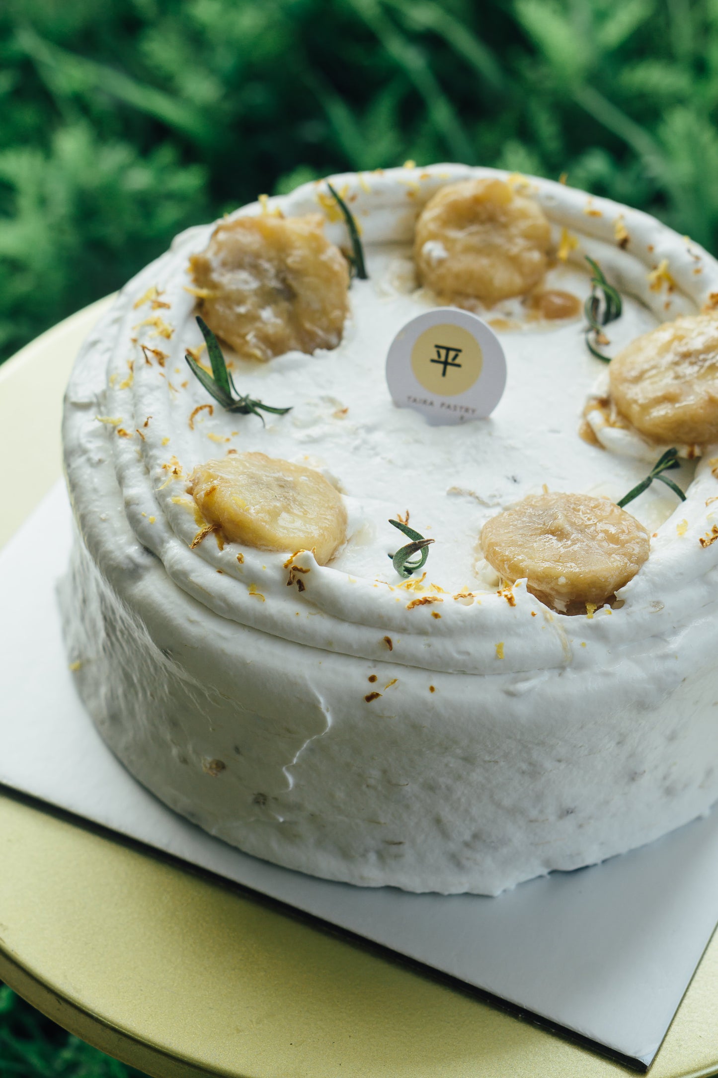 Banana Custard Cake
