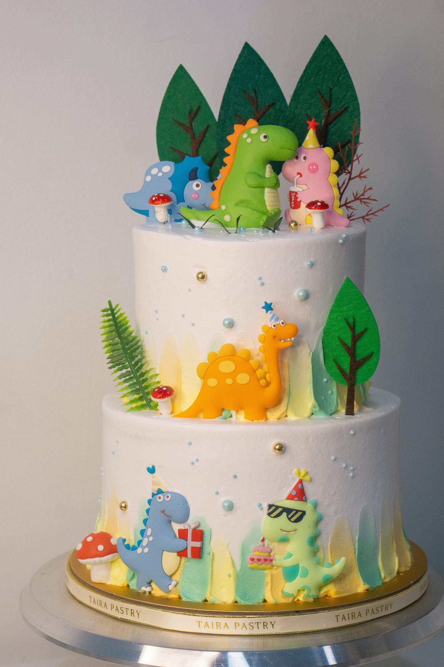 Vibrant Dino Cake