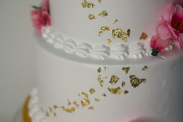 Oriental Pink Floral Cake