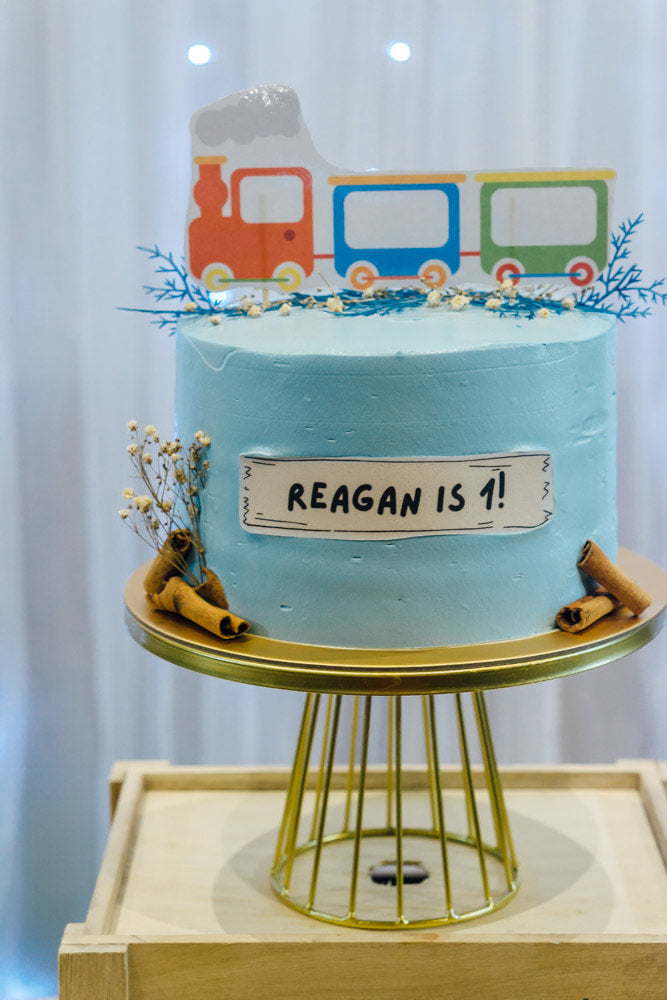 Minimalist Train Cake