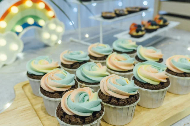 Gender Reveal Rainbow Cupcakes (Box of 12)