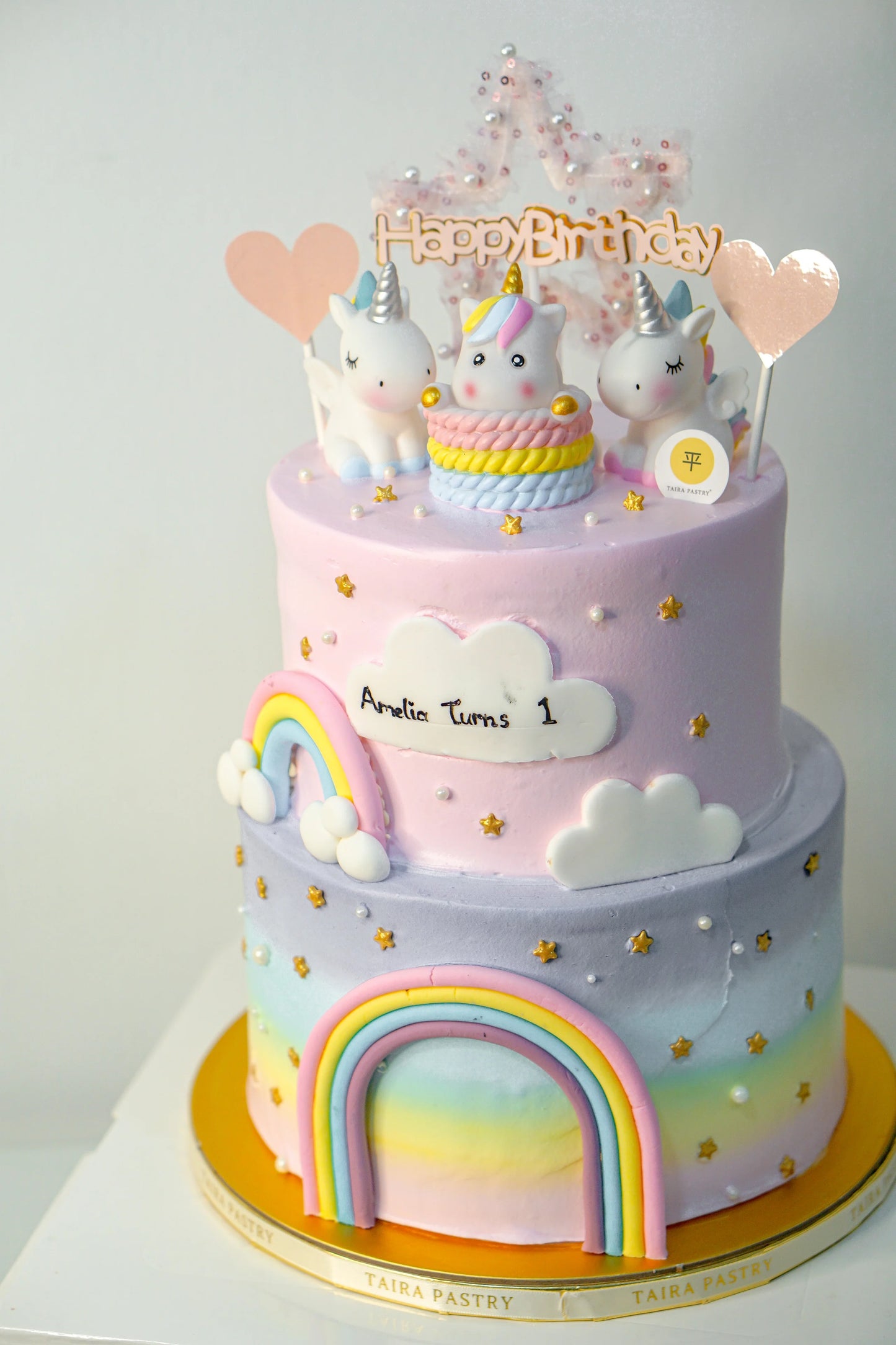 Rainbow Unicorn Cake