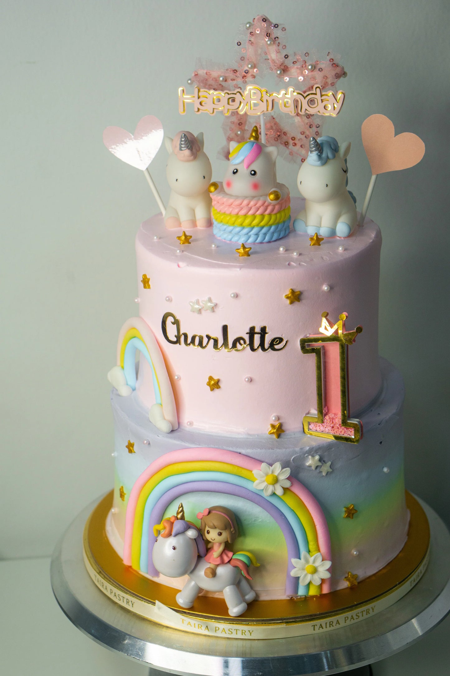 Rainbow Unicorn Cake