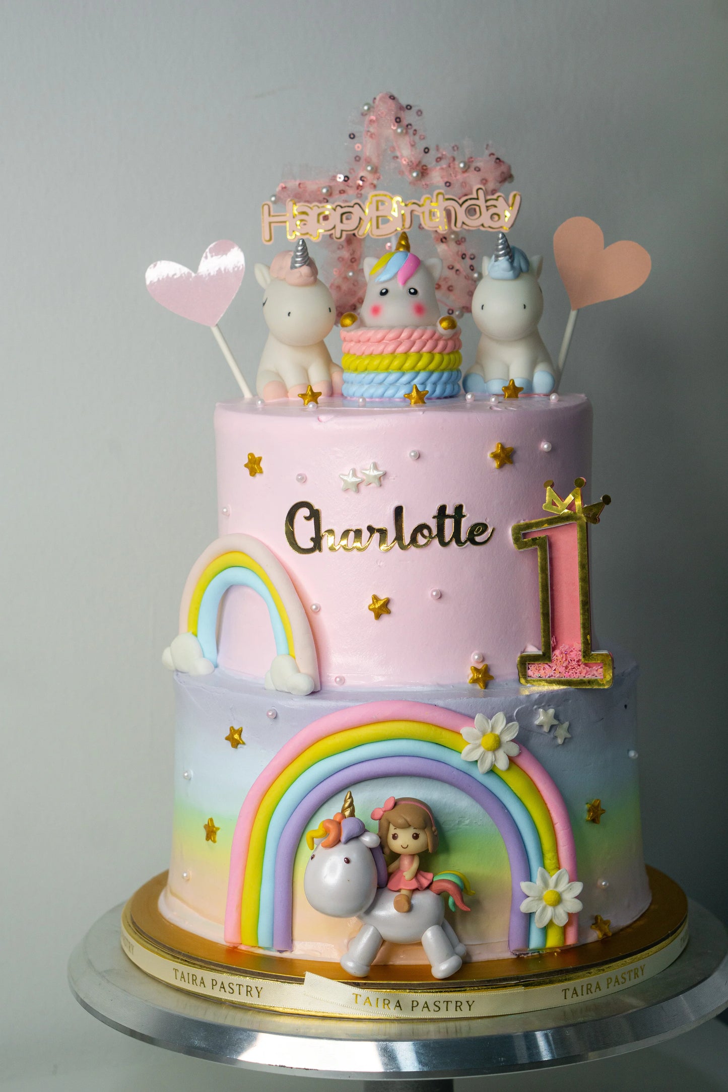 Rainbow Unicorn Cake