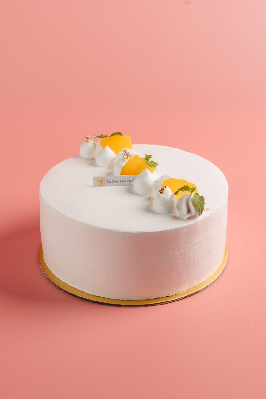 White Peach Cake