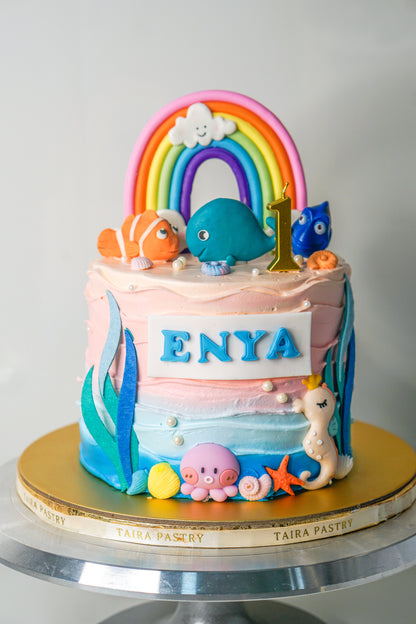 Ocean Marine Life Cake