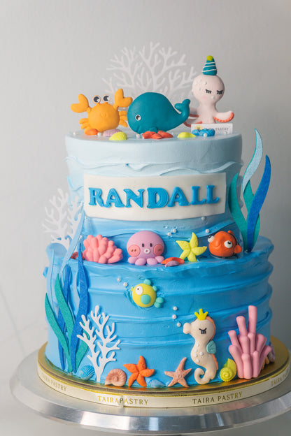 Ocean Marine Life Cake