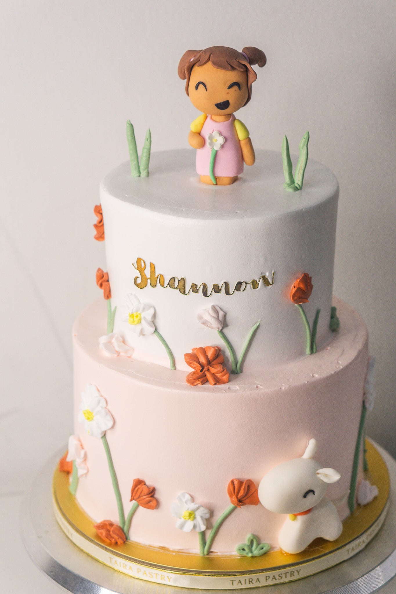 Little Girl & Puppy Cake