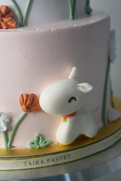 Little Girl & Puppy Cake