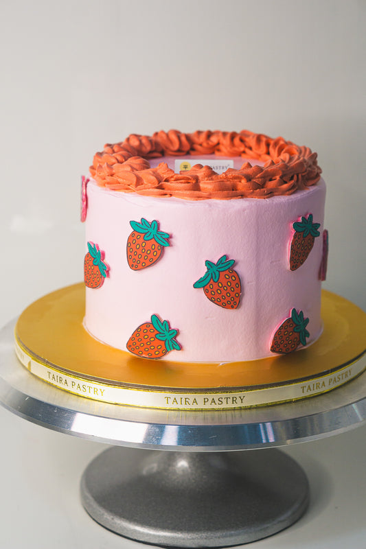 Strawberry Theme Cake