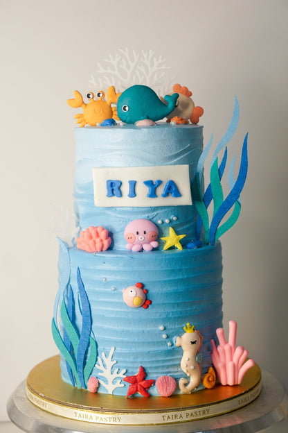 Ocean Marine Life Cake