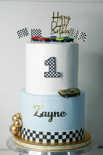 Vibrant Race Car Cake