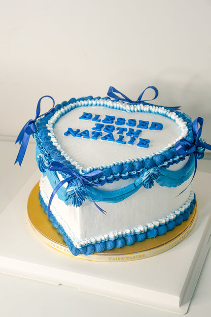 Vintage Heart Cake -