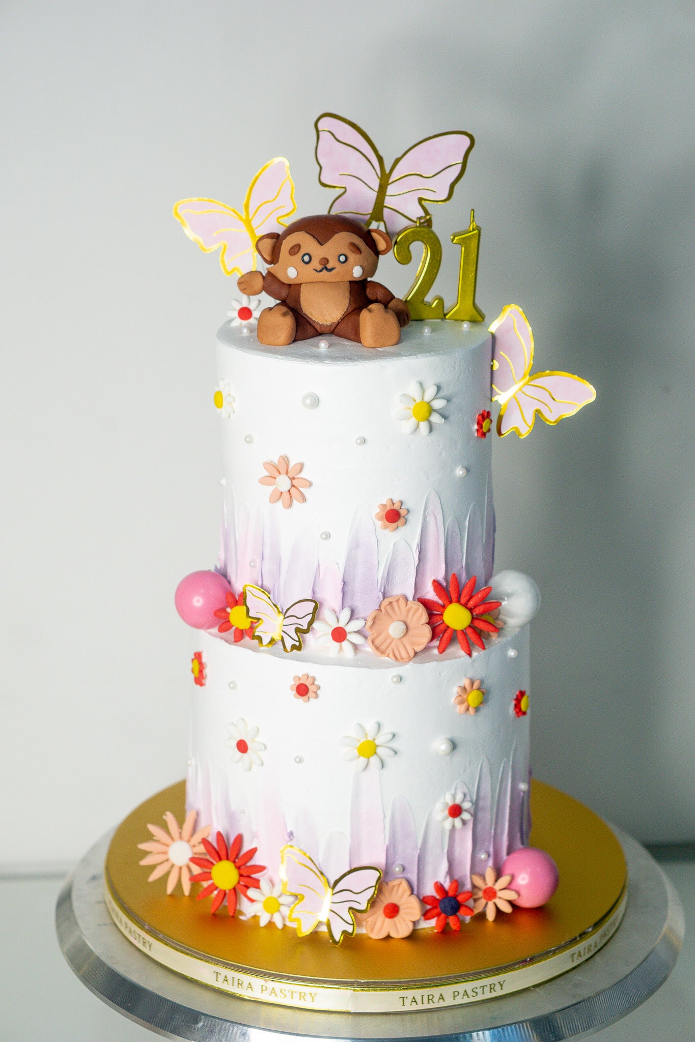 Pastel Floral Animal Cake