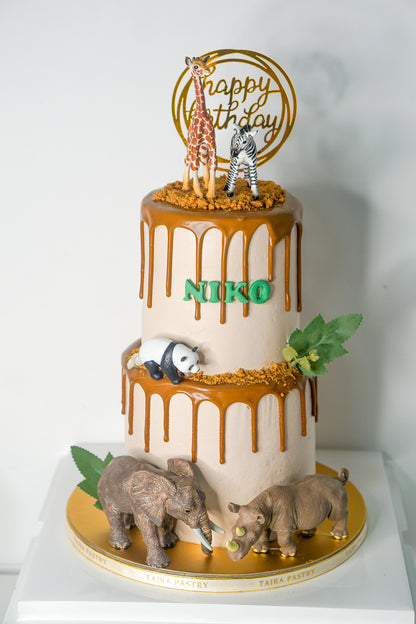 Rustic Safari Cake