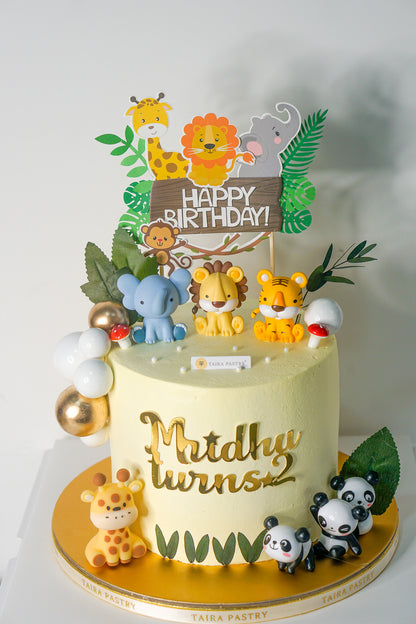 Whimsical Animal Cake