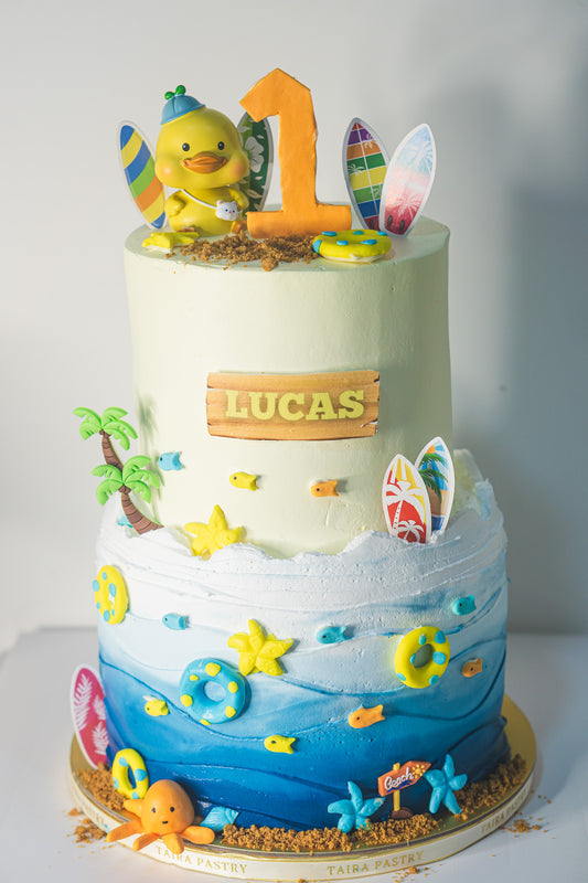 Beach Theme Cake