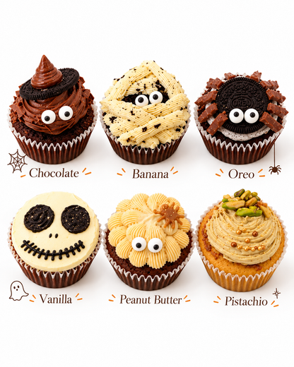 Assorted Spookalicious Cupcakes (Box of 6 / 12)