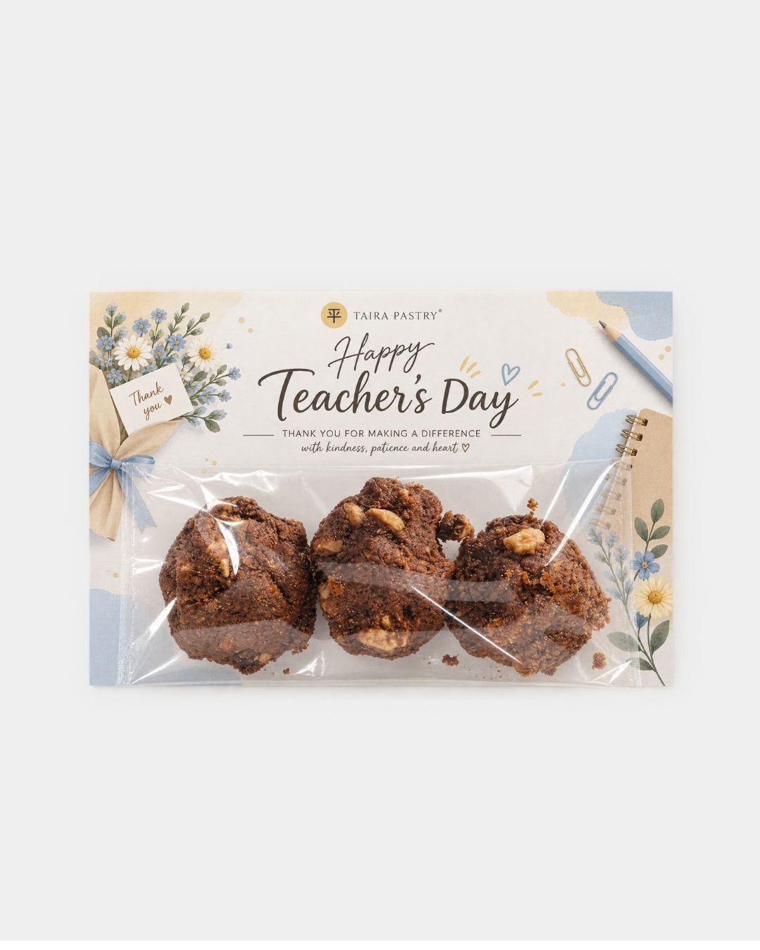 Teacher's Day Card Cookies