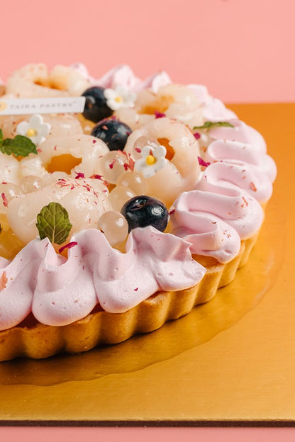 Lychee Rose Tart