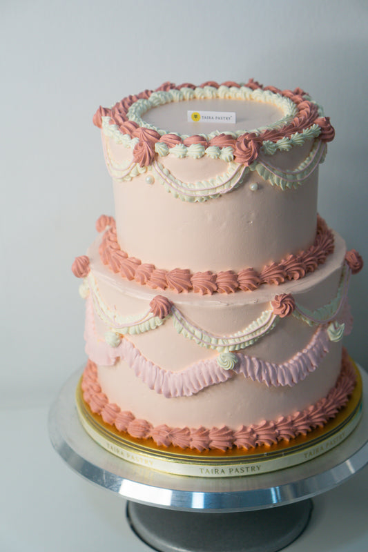 Vintage Round Tall Cake