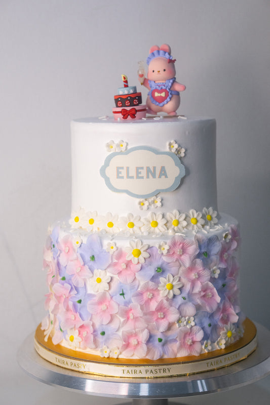 Floral Bunny Cake