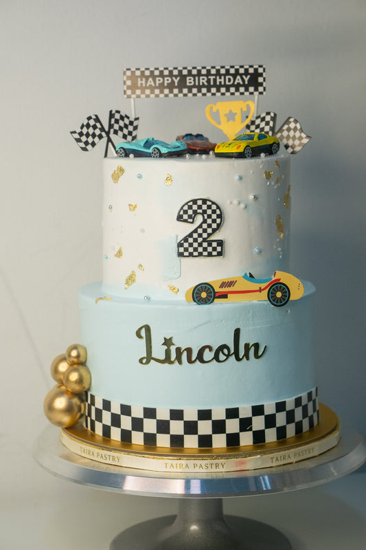 Vibrant Race Car Cake