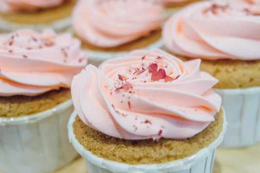 Floral Pink Cupcakes (Box of 12)