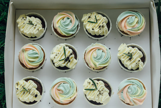 Assorted Cupcakes of 2 Designs (Box of 12)