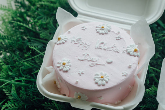 Sweet Daisy Pink Bento Cake